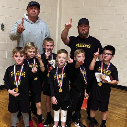 The Shelbyville Steelers, 1-2 grade Littlee Dribblers capture the championship with win over Tenaha. The Steelers lost just one game throughout the season bringing home the gold medals. The Steelers have wrapped up the sucessful season under coach Josh and Coach Clay. Ashley Chandler | Light and Champion